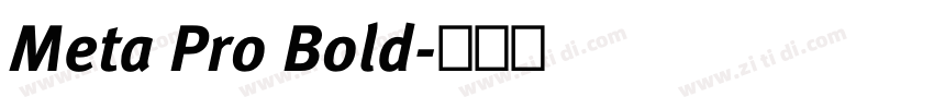 Meta Pro Bold字体转换